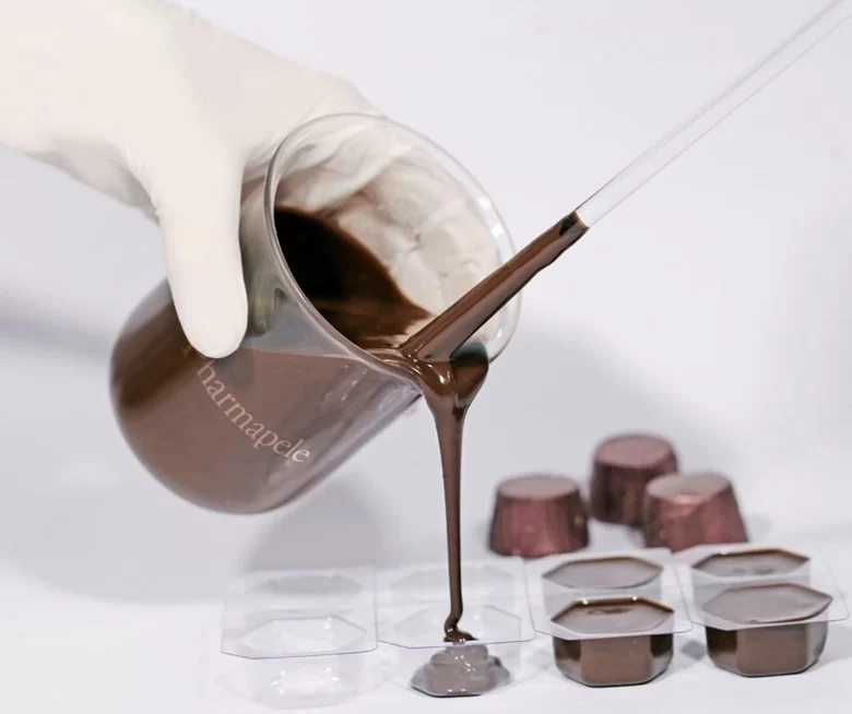 Apresentação em chocolate